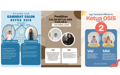 Paslon Ketua & Wakil Ketua OSIS MTs. Darul Ulum 2025-2026
