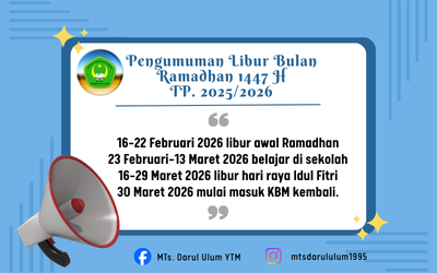 Libur Ramadhan 1447 H TP. 2025/2026