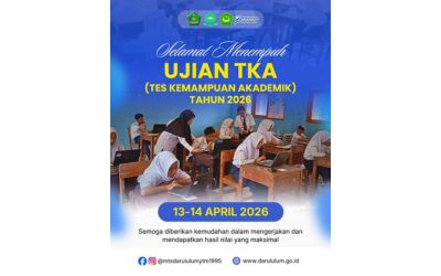 Tes Kemampuan Akademik (TKA) MTs. Darul Ulum